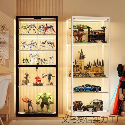 乐高展示柜家用手办展示架防尘透明玻璃柜盲盒收纳玩具模型陈列柜